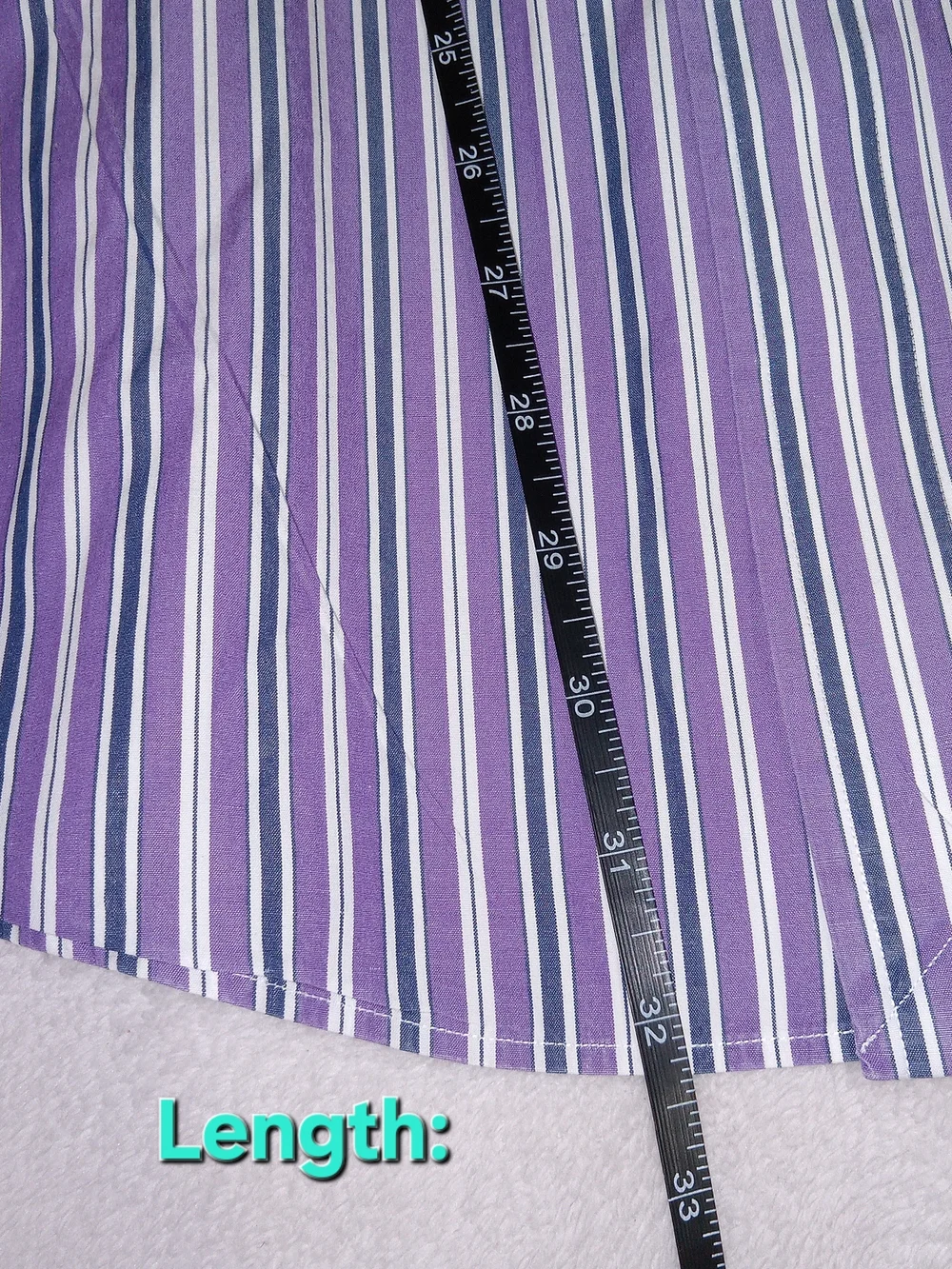 Polo Ralph Lauren Curham Sport Fit L Purple White Stripe Button Shirt Vintage